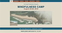 Desktop Screenshot of mindfulnesscamp.org